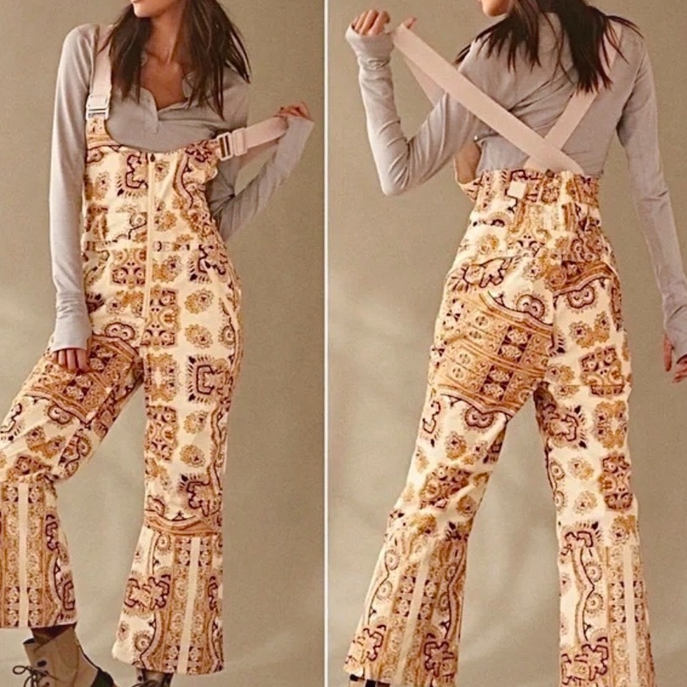NWT Free People Alpine Glow Snow Bib XS